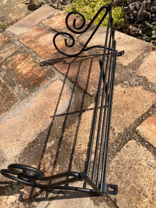ちゃみ1990年黒アイアンシェルフガーデンシェルフ横幅27㎝