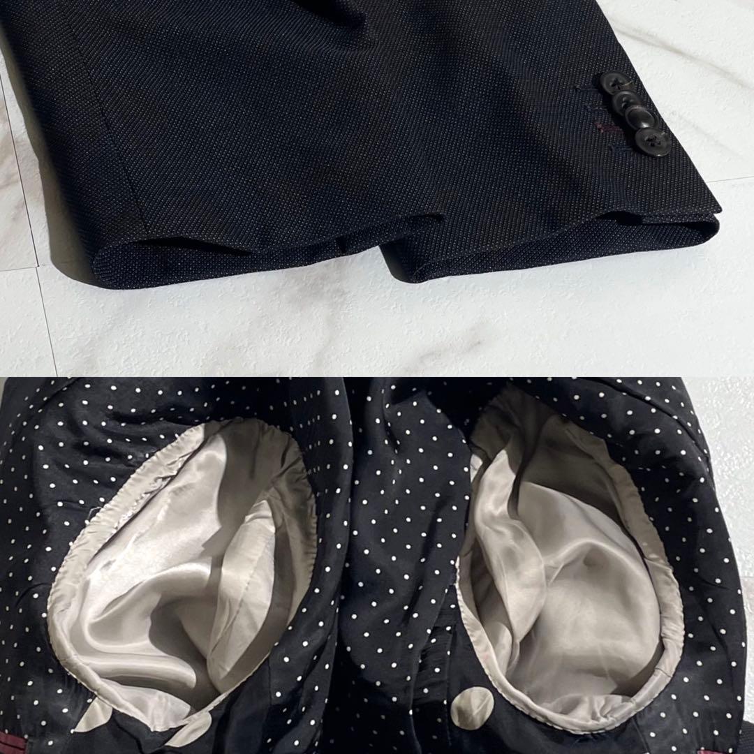 極美品/Lサイズ ポールスミスコレクション スーツ シルク混 ドット柄 水玉