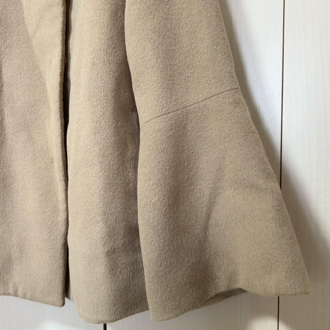 ANAYI アナイ アンゴラビーバー袖フレアコート 38 ショートコート