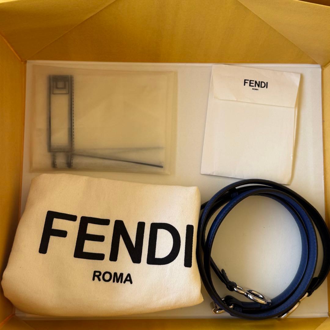 FENDI ピーカブー　セレリア ミニ　2WAYハンドバッグ ブルー