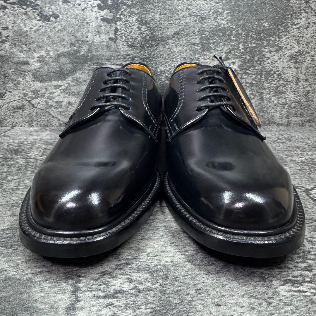 【新品未使用】REGAL プレーントゥ 2504 ガラスレザー ブラック 26