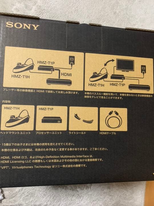 新品同様 SONY 3D対応 ヘッドマウントディスプレイ HMZ-T1