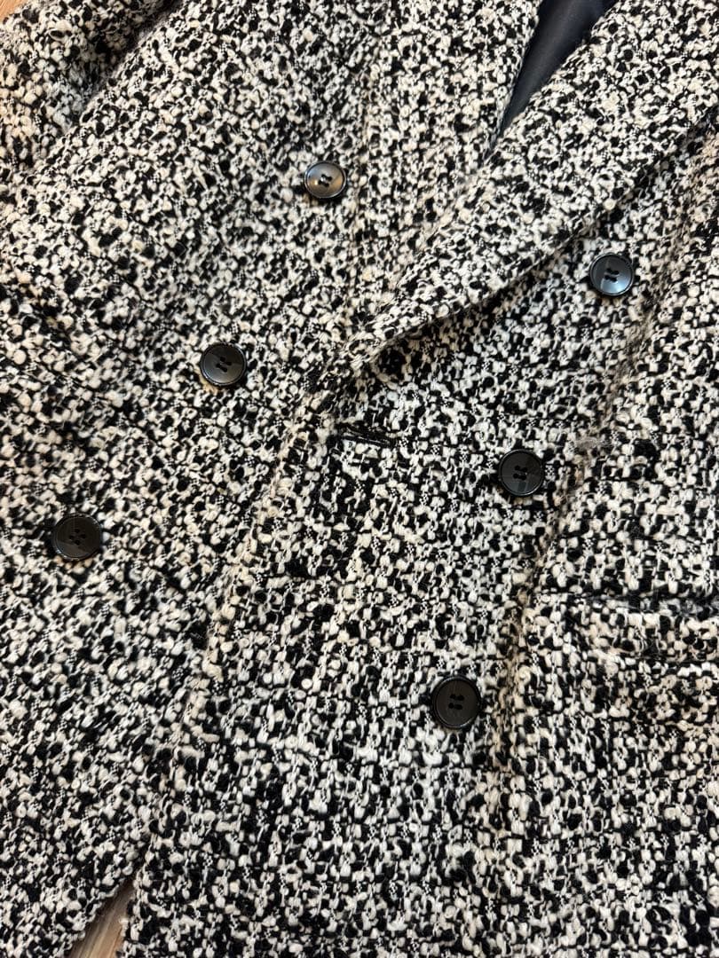 shellerシェリエツイードテーラードジャケット