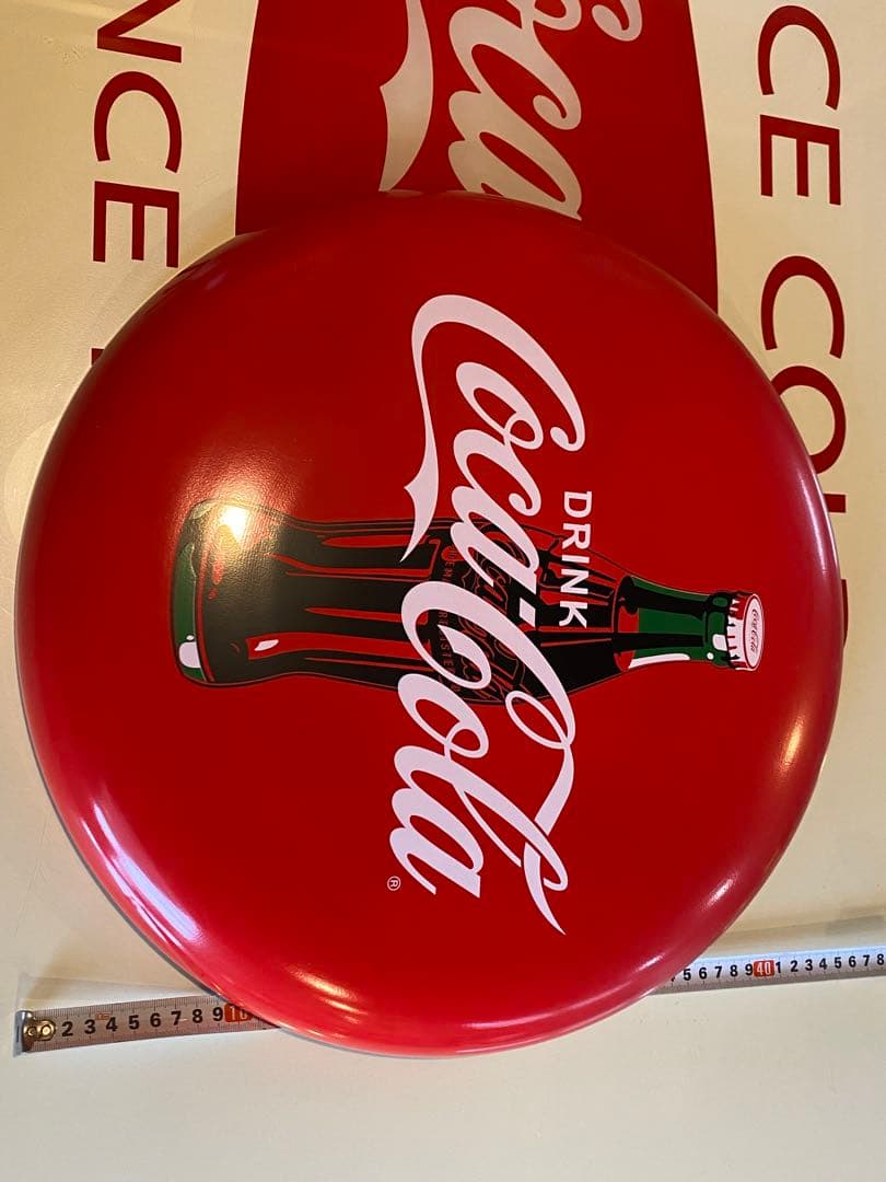 ビンテージ Coca-Cola コカコーラ ボタンサイン 琺瑯看板