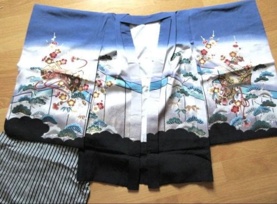 753七五三男の子 着物・袴・小物セット 5歳用 フルセット