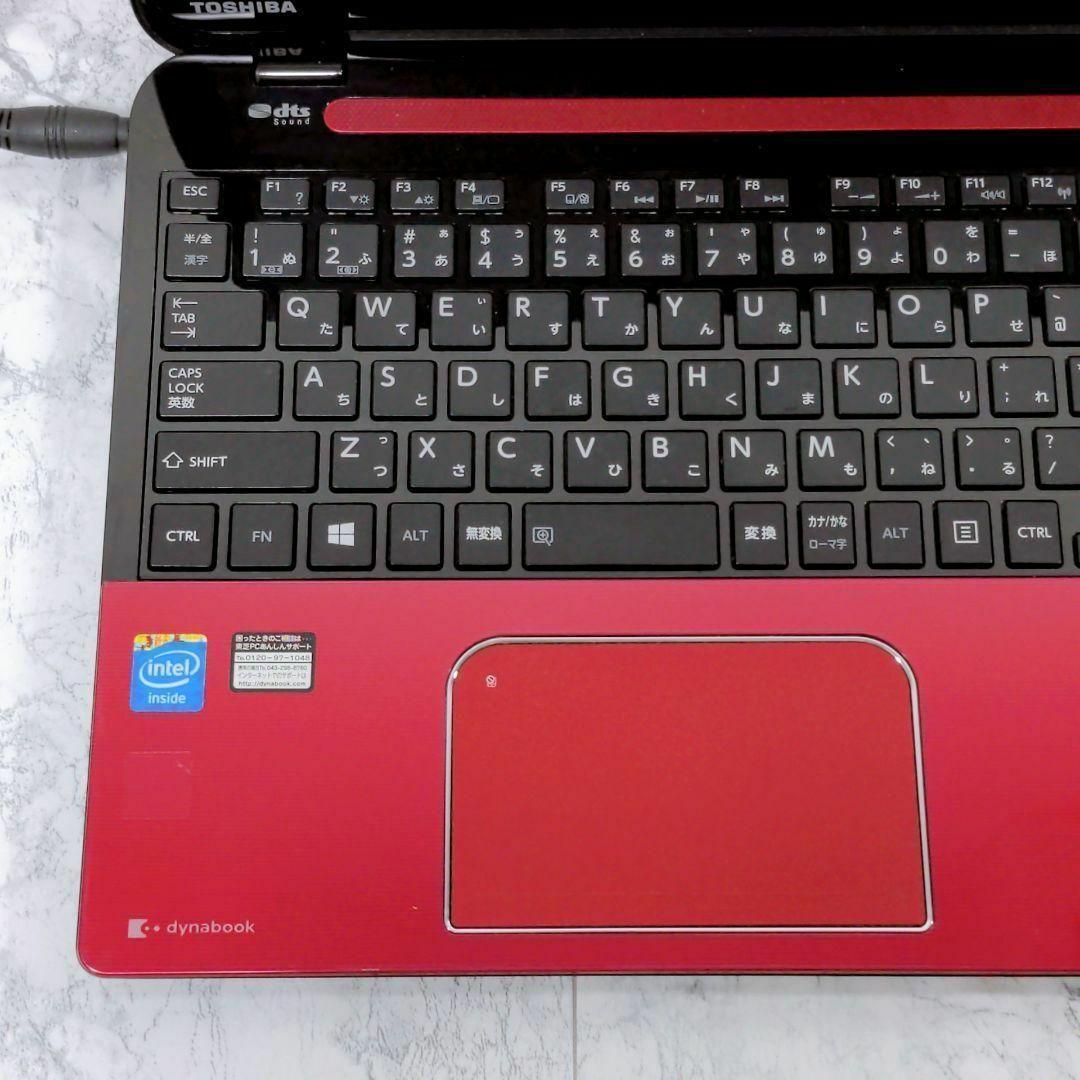 JT31 可愛い赤✨ノートパソコン Windows11 カメラ付きPC SSD