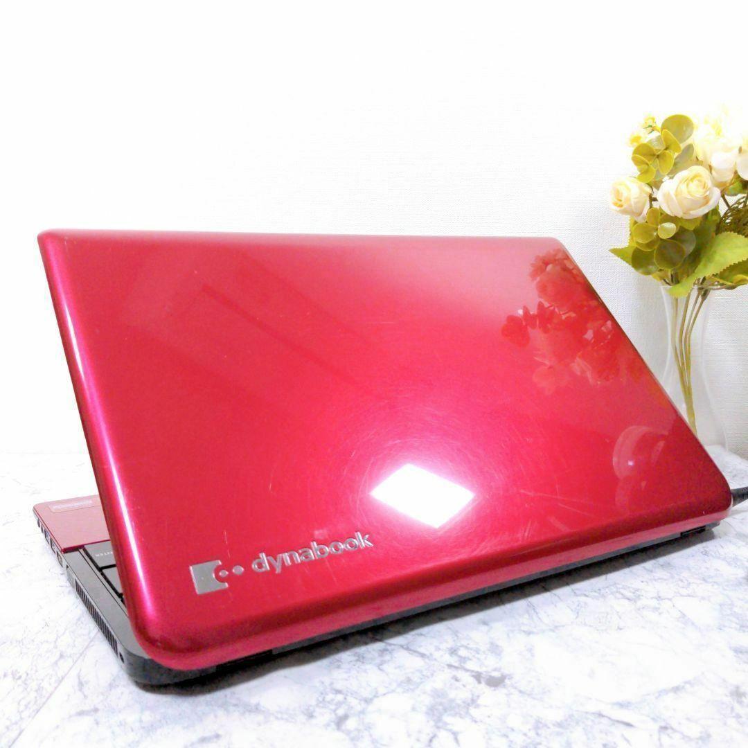 JT31 可愛い赤✨ノートパソコン Windows11 カメラ付きPC SSD