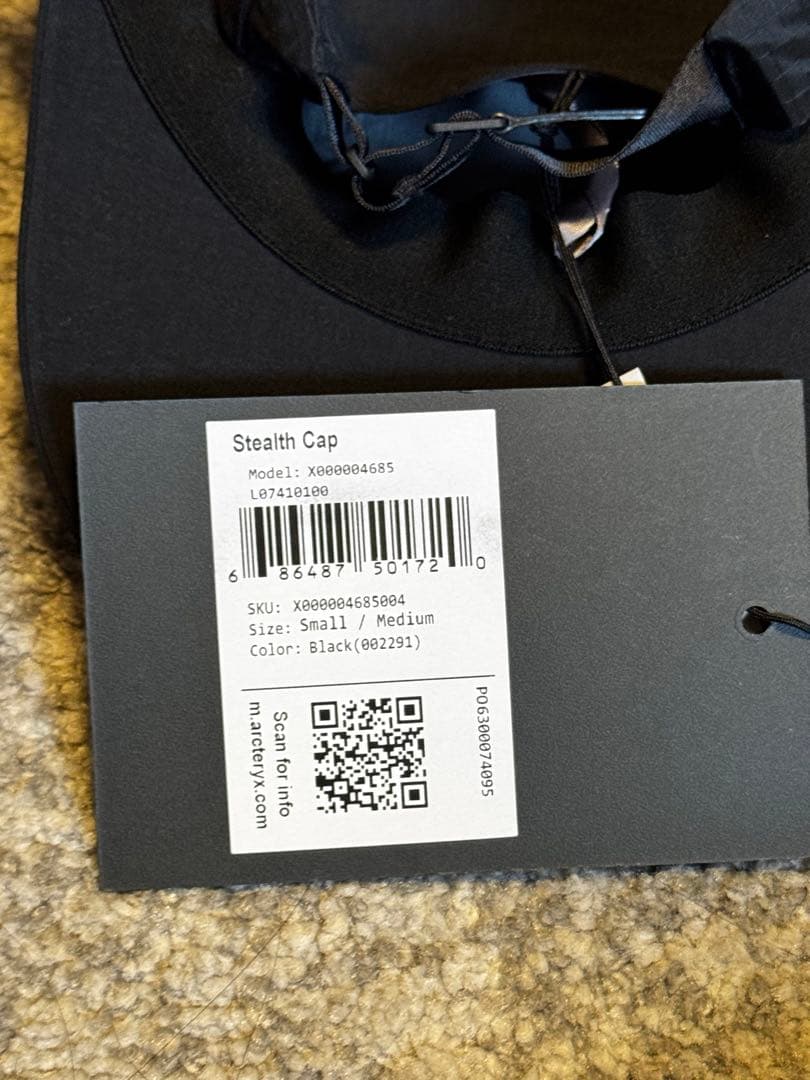 ARC’TERYX Stealth Cap ステルス キャップ ブラック 新品
