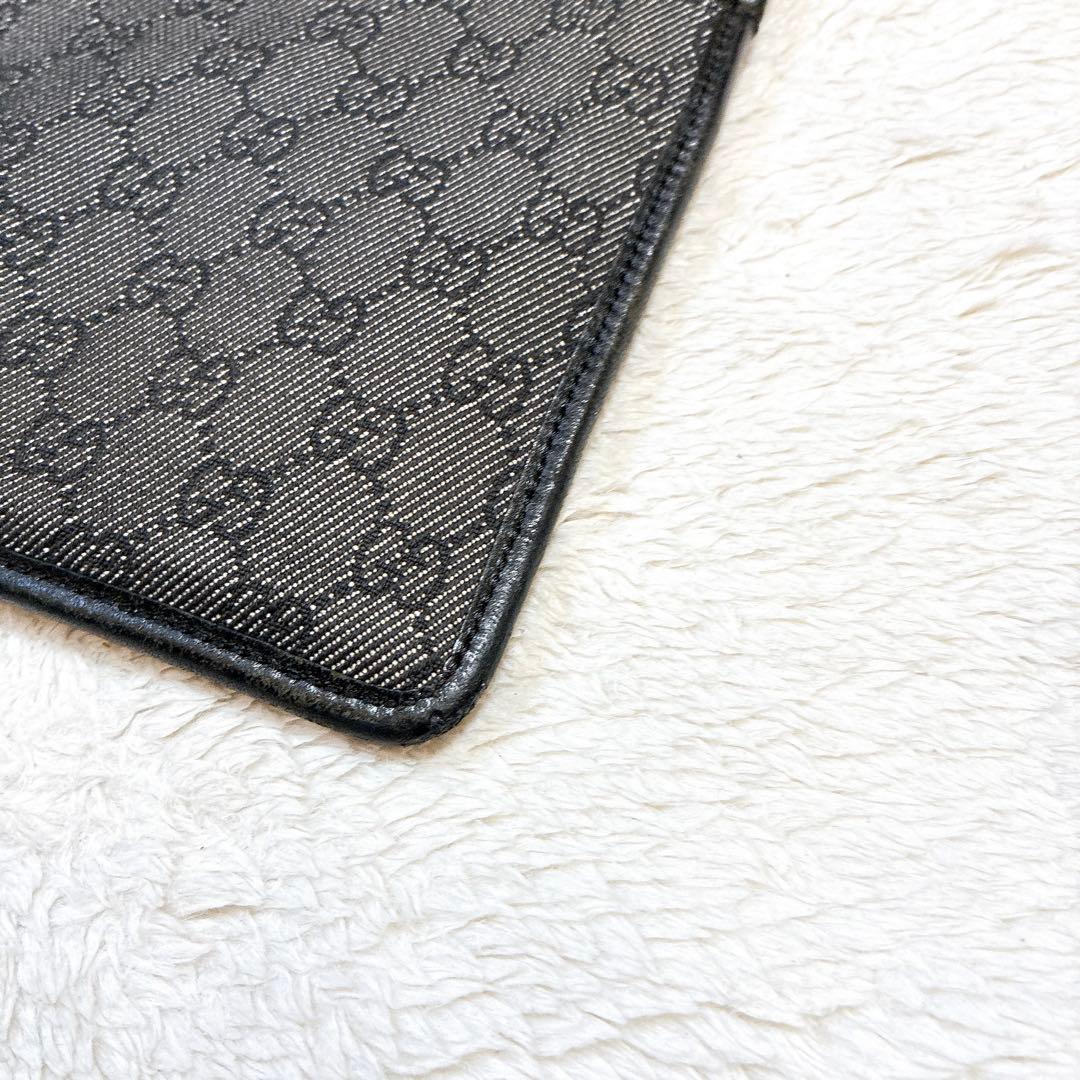 グッチ　サコッシュ　ショルダーバッグ　ナイロン　レザー　黒