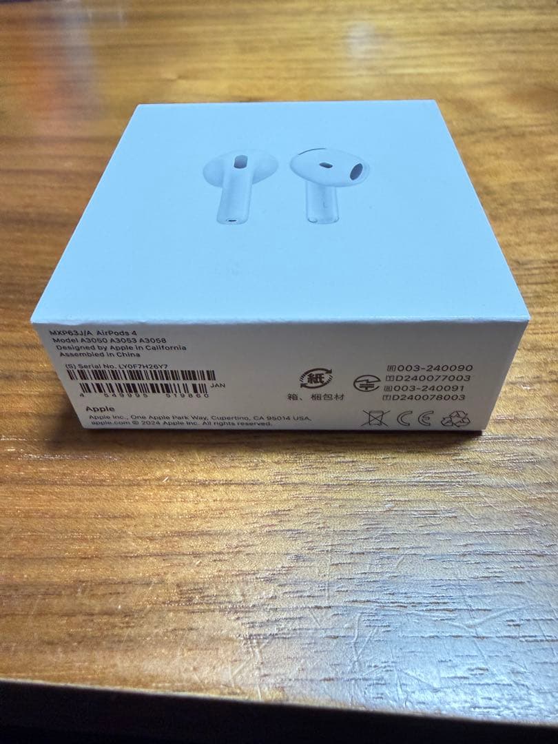 Apple AirPods 4 本体 【新品•未開封】