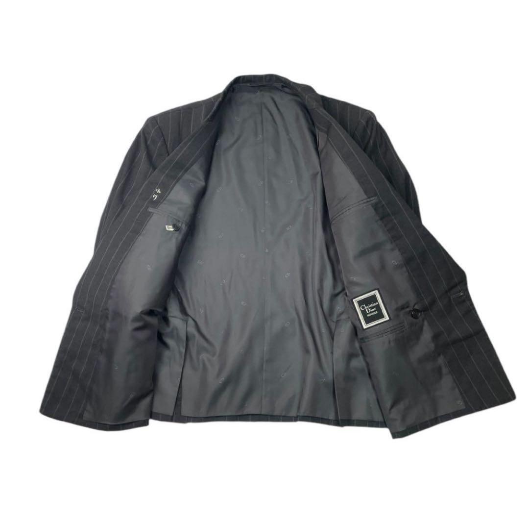 値下げ可能 美品☆Christian Dior ストライプWボタンセットアップ