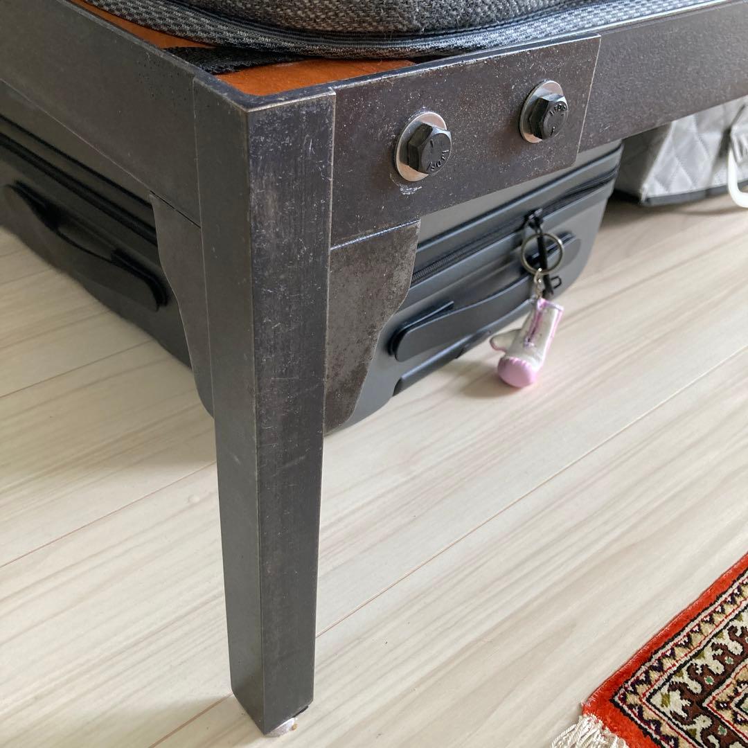 UNICO LUMBERアイアンベッドフレーム(シングル)+ニトリマットレス