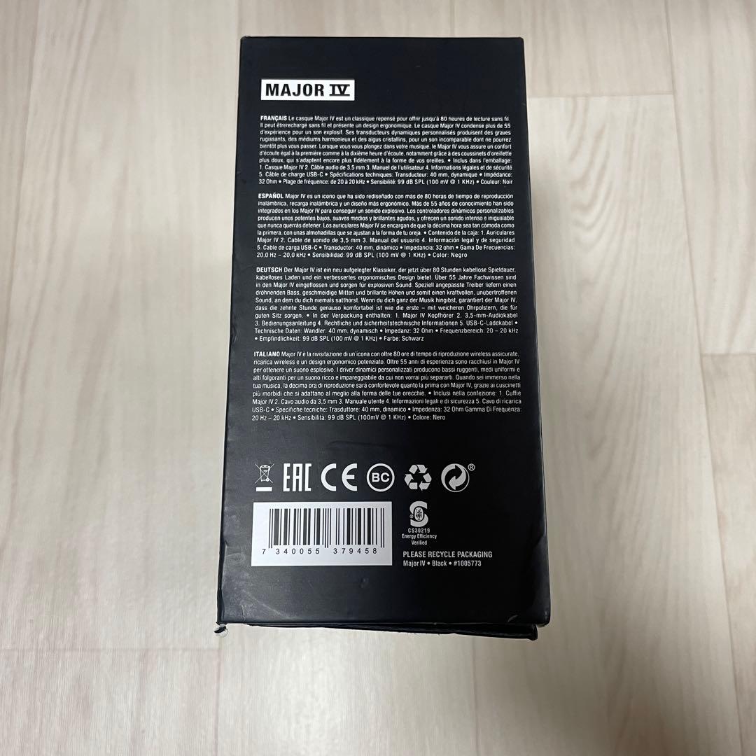 Marshall Major IV マーシャル ワイヤレスヘッドフォン