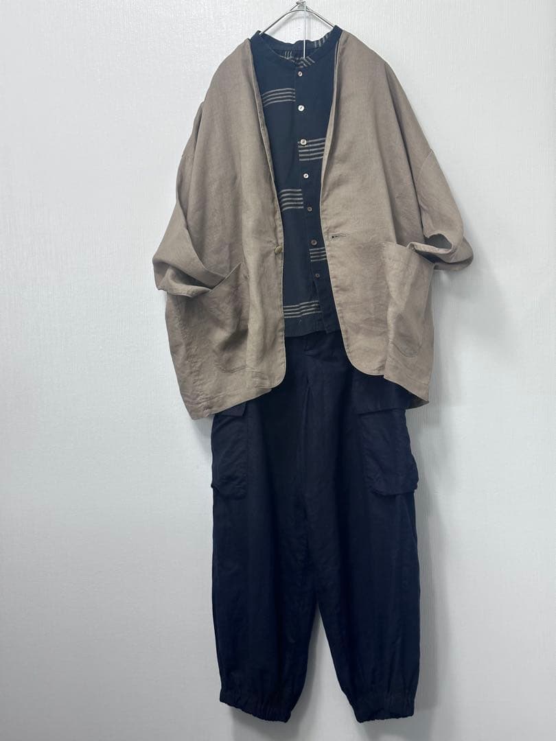 今季発売中 パラスパレス 綿麻シーチング　カーゴイージーパンツ Ｍ