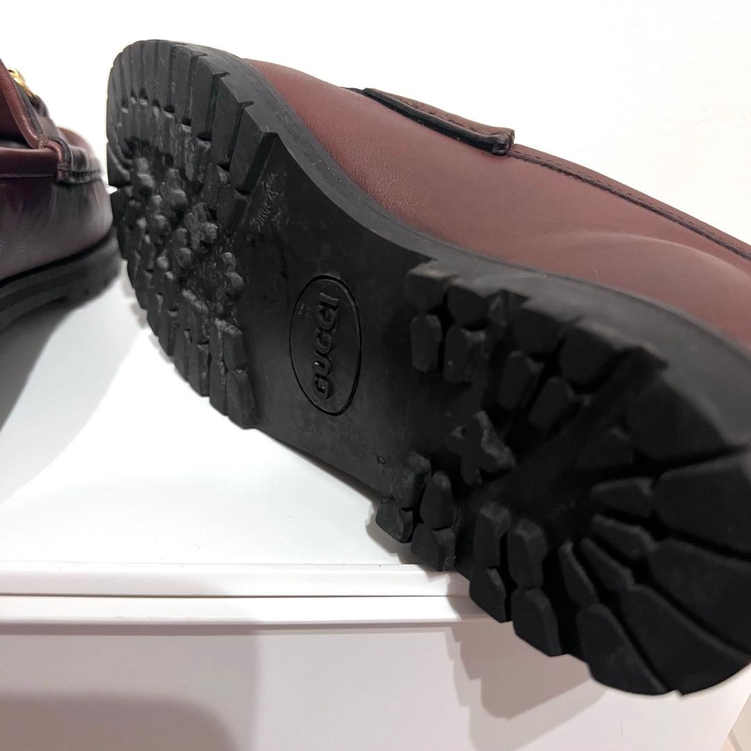 美品✨GUCCI ホースビットローファー 35 1/2 茶