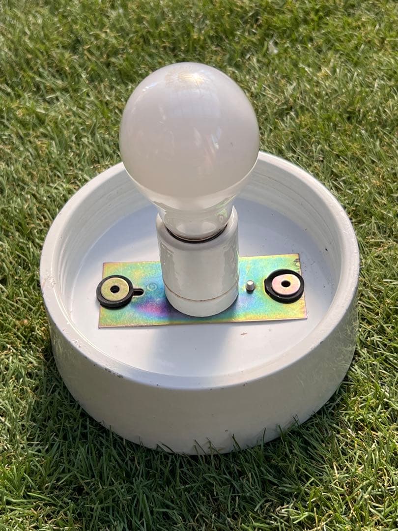 クリアガラス照明器具　レトロ