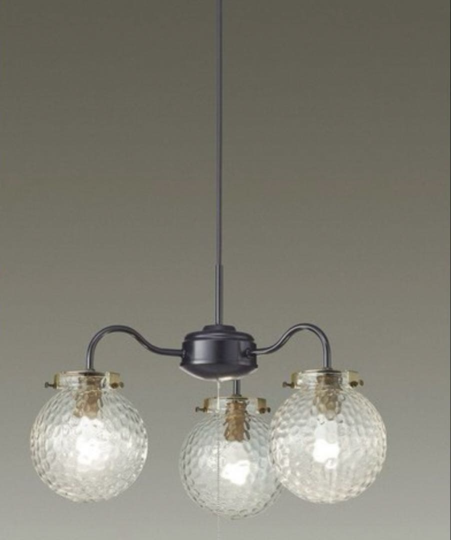 ダイコー DAIKO ガラスカバー3灯シャンデリア