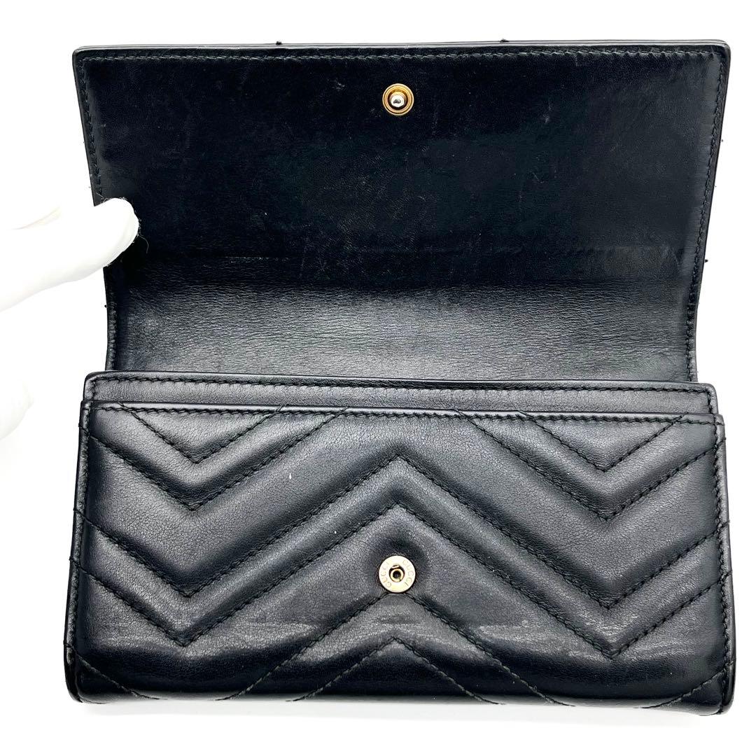 【美品】GUCCI 長財布　キルティング　コンチネンタル　443436