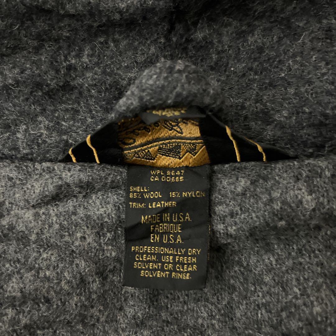 90s エディーバウアー ウールジャケット ネイティブ柄 黒タグエルボーパッチ.