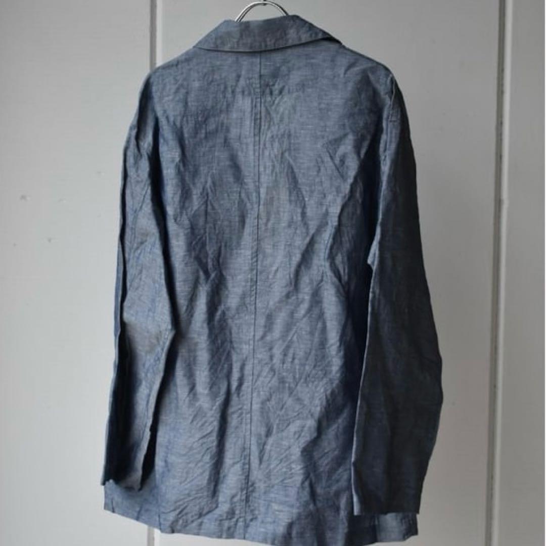 2024SS美品✨TOUJOURS インディゴ コットンリネンアトリエジャケット