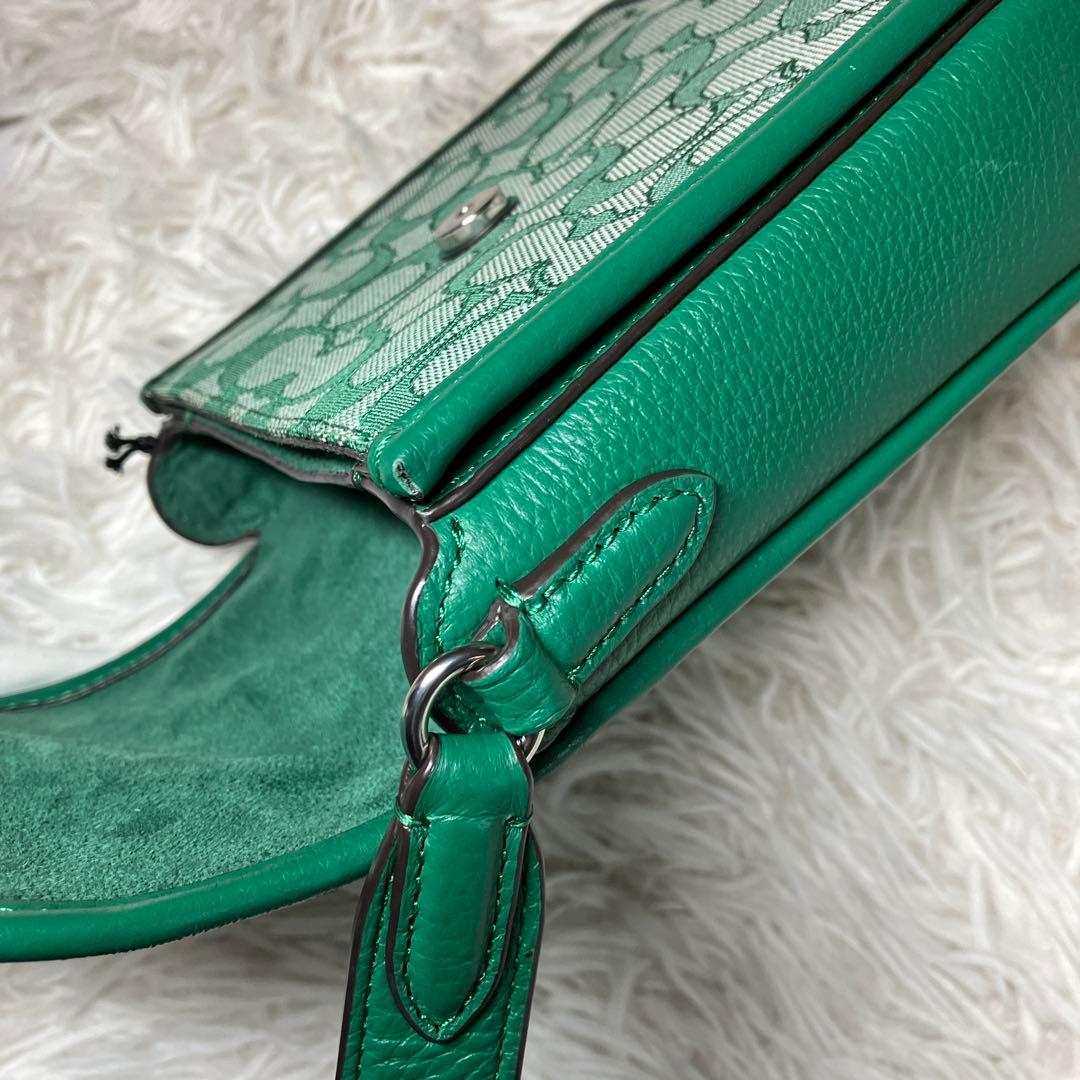 コーチ ショルダーバッグ ポシェット モCOACH c8321 Sグリーン 緑