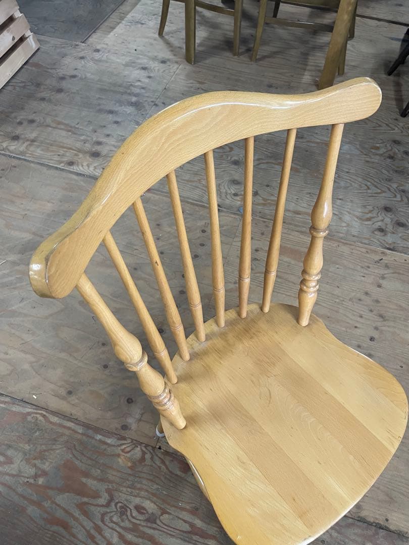 WINDS 太平家具　飛騨　木製　ダイニングチェア ウィンザーチェア　②