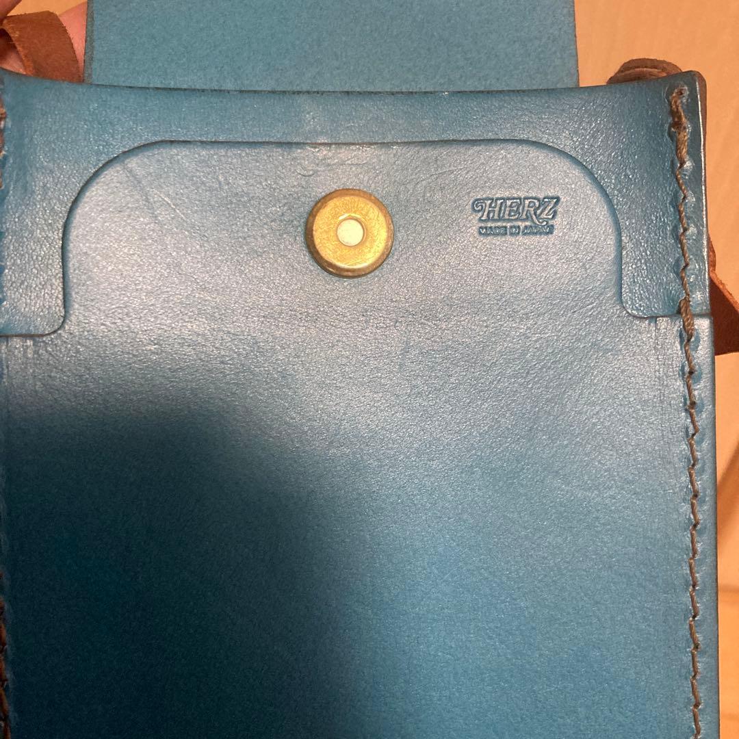 Herz セルリアンブルー サポーネポシェット　ショルダーバッグ