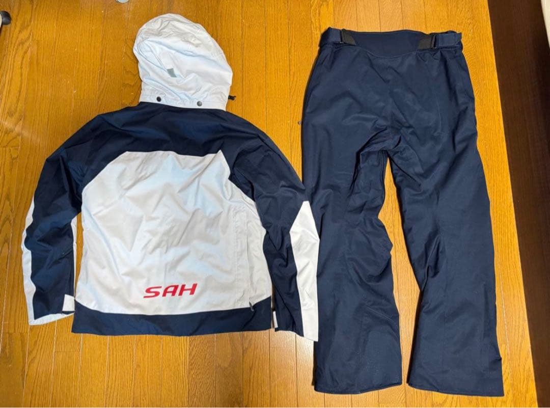 Mizuno SAH スキーウェア Lサイズ ネイビー/ホワイト