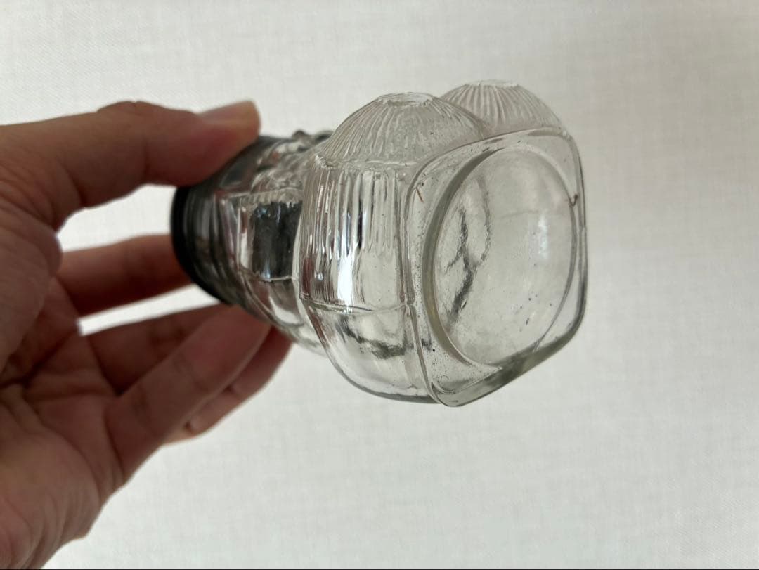 和ガラス 大黒様 水飴瓶 金平糖瓶 骨董 ペロペロ 駄菓子 戦前 昭和レトロ