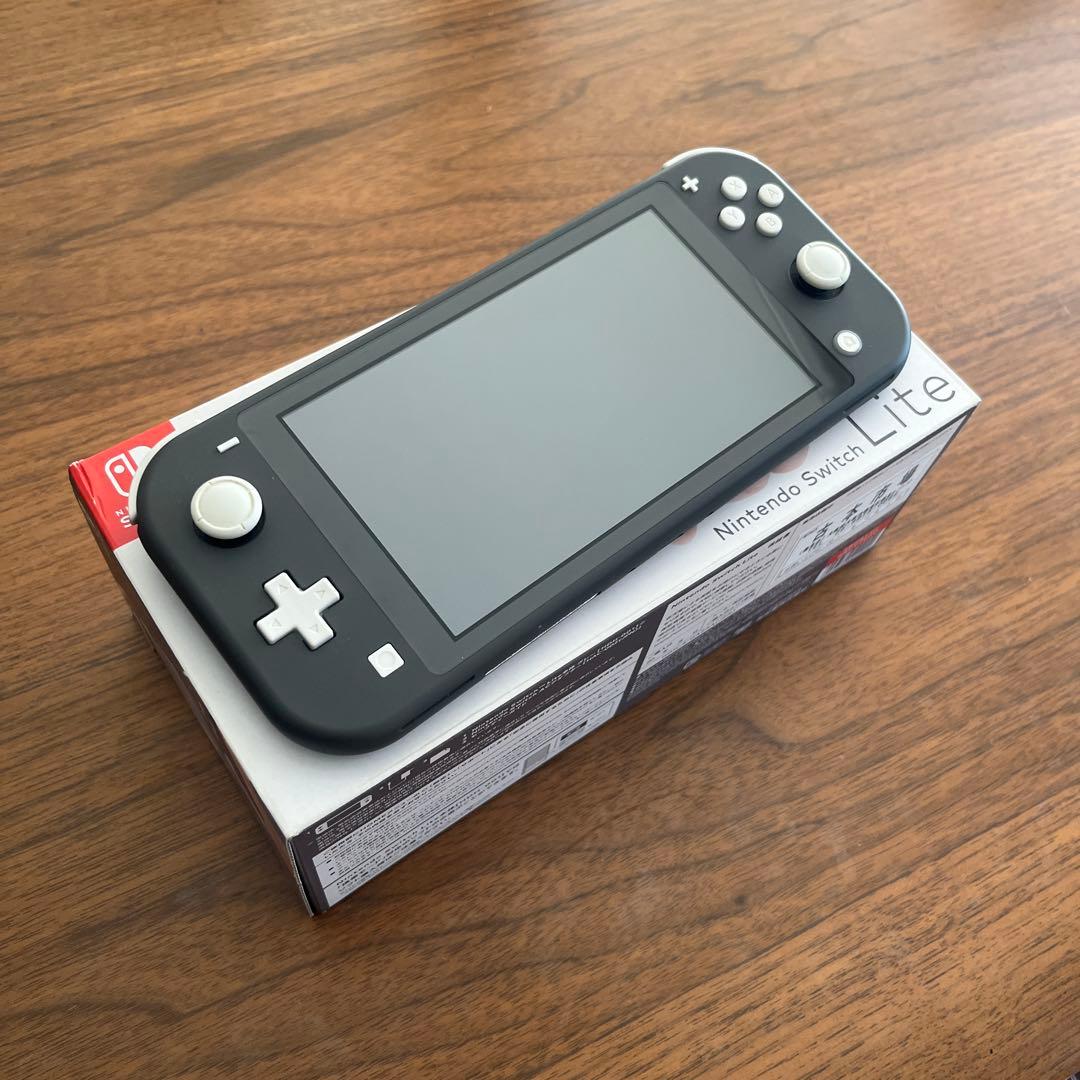 【美品箱付】Nintendo Switch Lite グレー