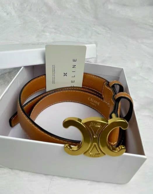 セリーヌ CELINE ベルト ブラック 75