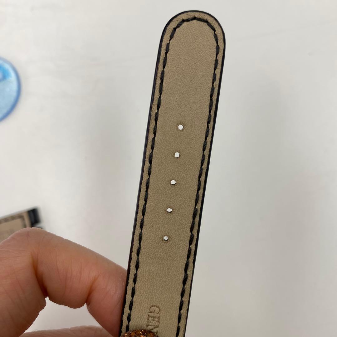 管理番号816 ロレックス　革ベルト　18mm ブラック