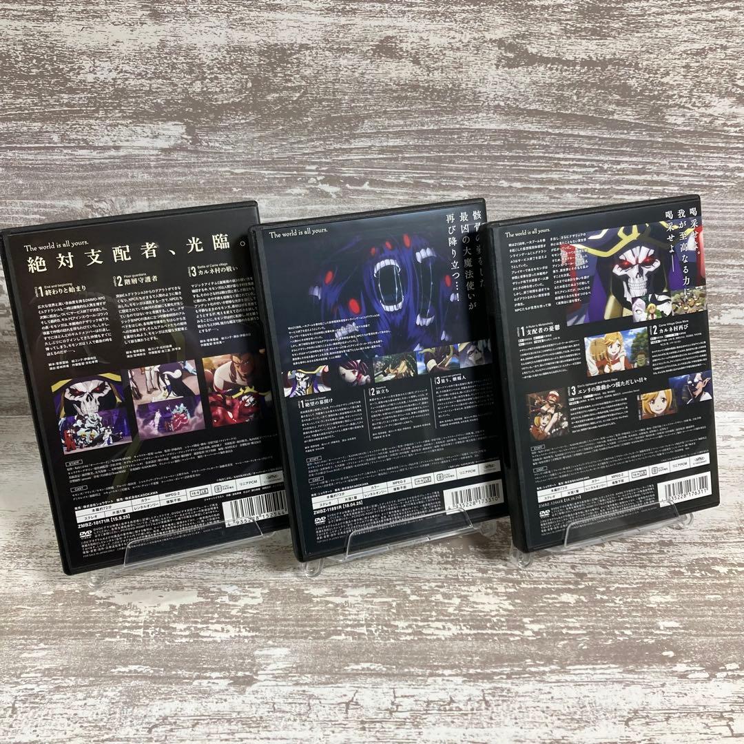 ♦︎新品ケース付き♦︎ オーバーロード 1期+2期+3期 レンタルDVD 全話完結