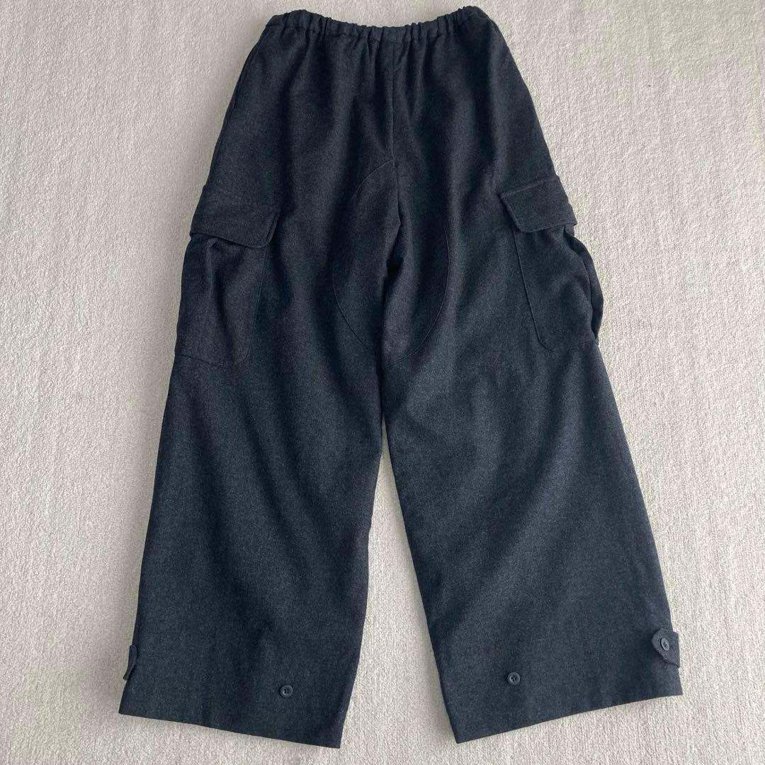 6 ROKU ロク カーゴパンツ ワークパンツ ワイド 38 M グレー 秋冬
