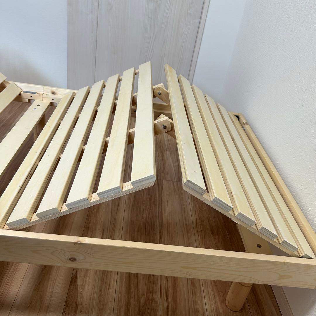 限定価格★【美品】すのこベッド ローベッド 布団干し可！組立簡単！送料込み！