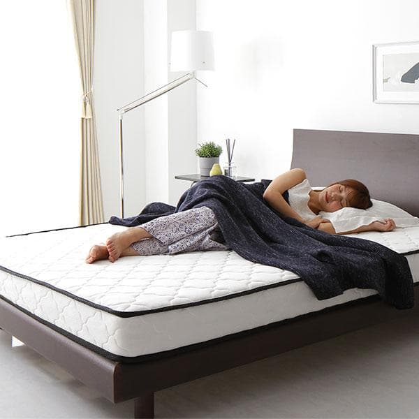 マットレス ボンネルコイル セミダブル 快眠 高密度 ニット生地 通気性1年保証