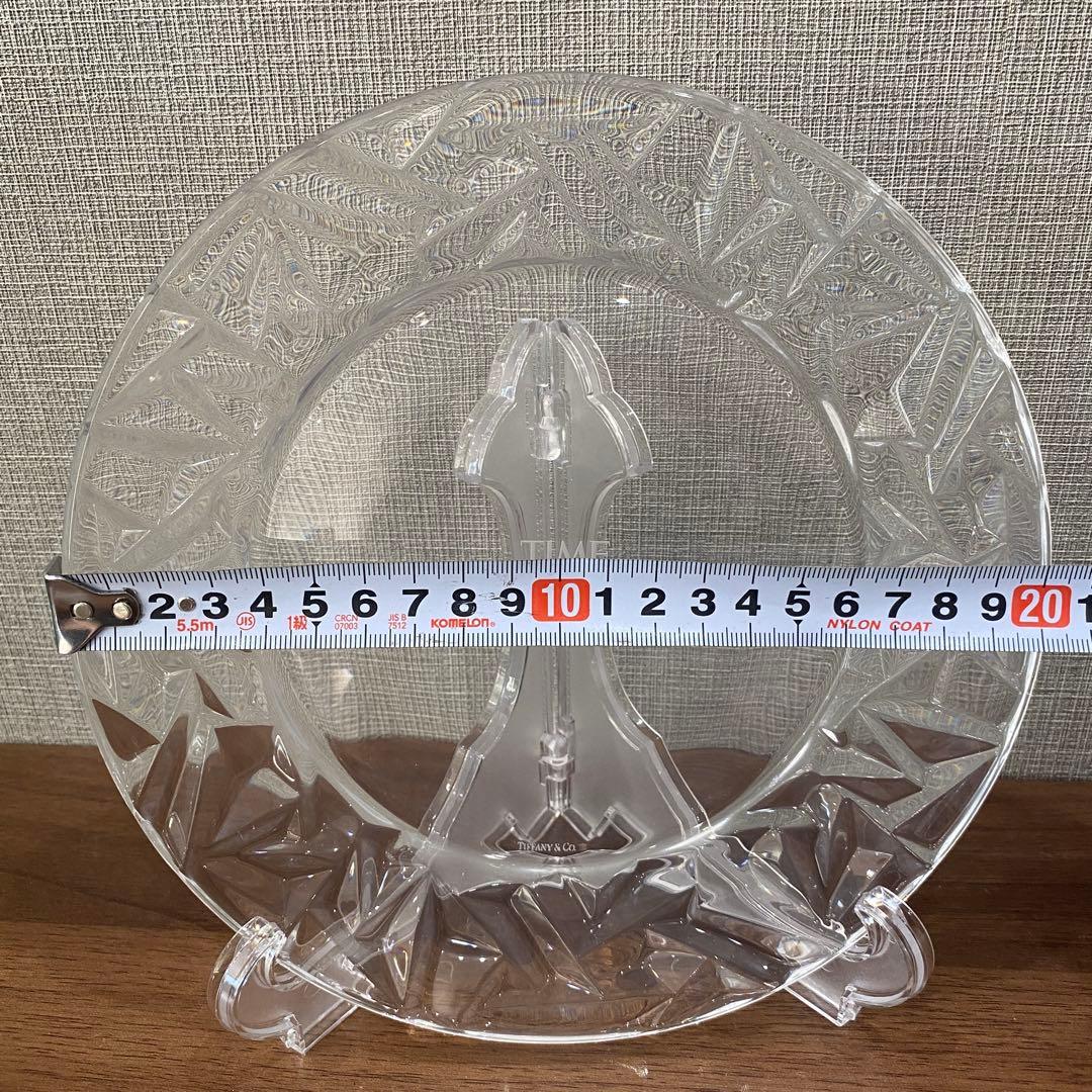 【Tiffany & Co. 】TIME FORTUNE 皿 クリスタルプレート