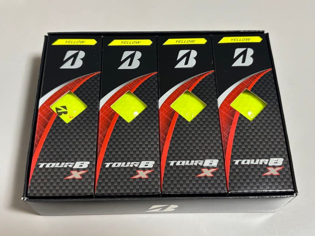 限定ブリヂストン TOUR B X 1ダース イエロー ジャストインアライメント