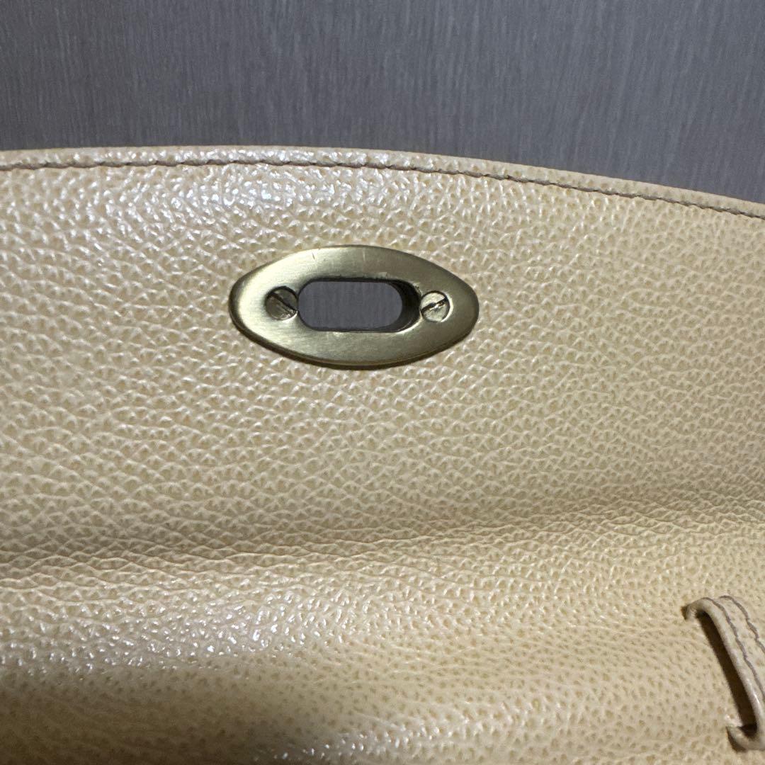 希少 オールドコーチ ショルダーバック 4413 ベージュ ゴールド金具