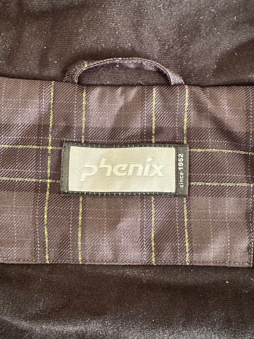 Phoenix スキーウェア 男性用 フード付き チェック柄