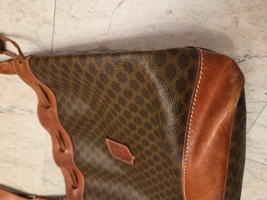 CELINE セリーヌ　マカダム　巾着バッグ　トリオンフ