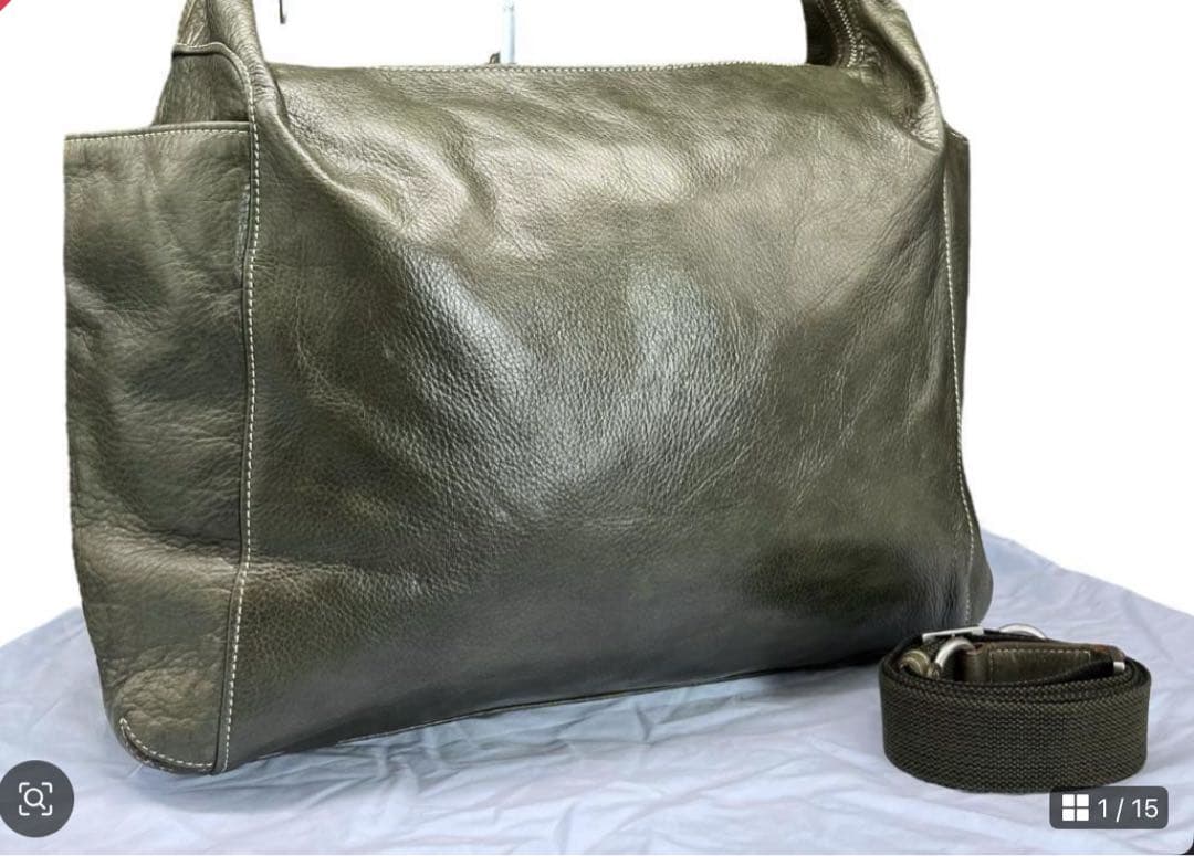 アニアリ　ショルダーバック　2WAY　大容量　グリーン　未使用