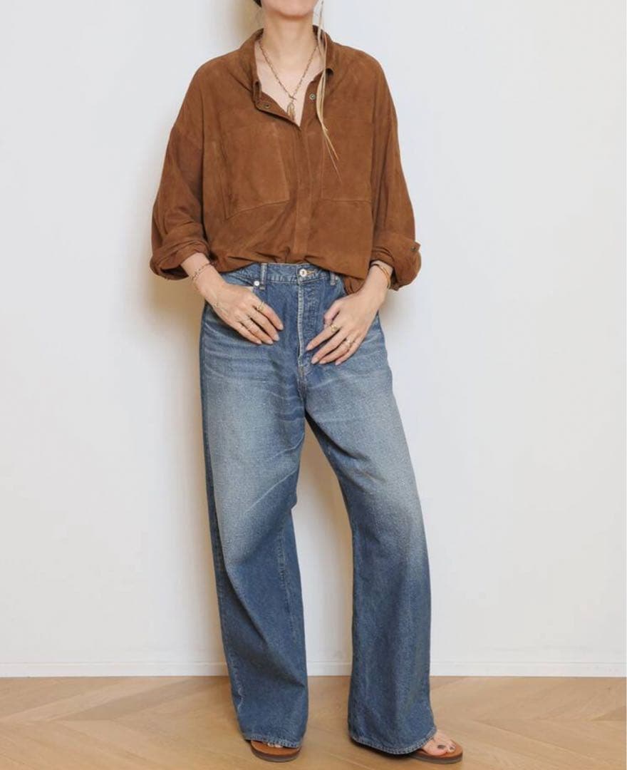 最終お値下げOneTeaSpoon SUEDE DARIA シャツジャケット