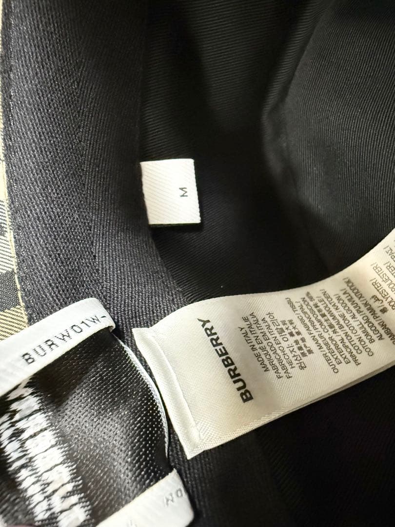 【超美品】Burberry 定番 チェック柄 M バケットハット