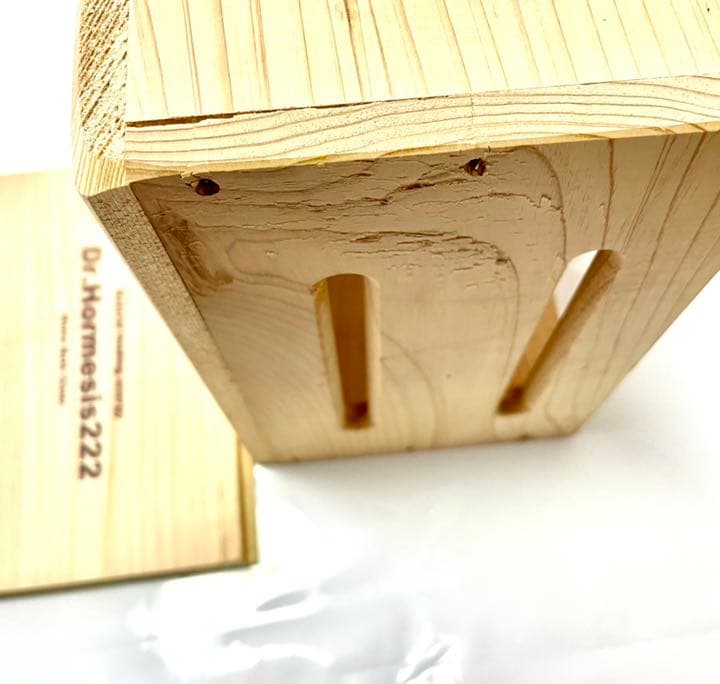 天然木.檜製のボックスタイプの容器＆ホルミシス鉱石１kg付