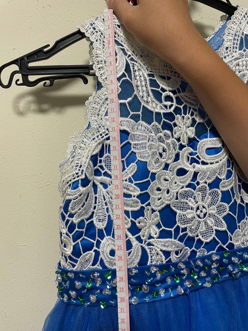 青いレースドレス（100cm~）