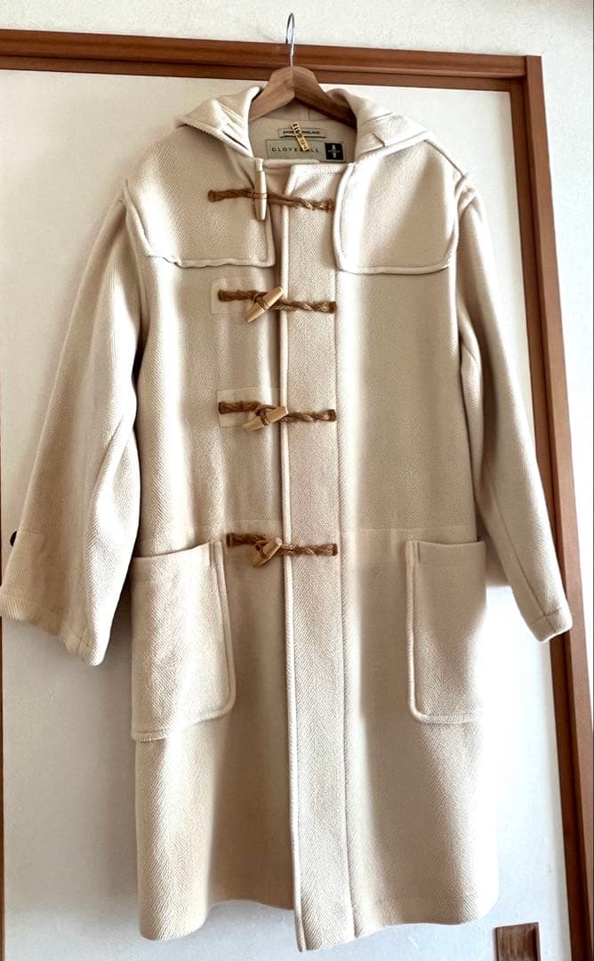 希少90's白タグ グローバーオールダッフルコート ムーアブルック ヘリンボーン