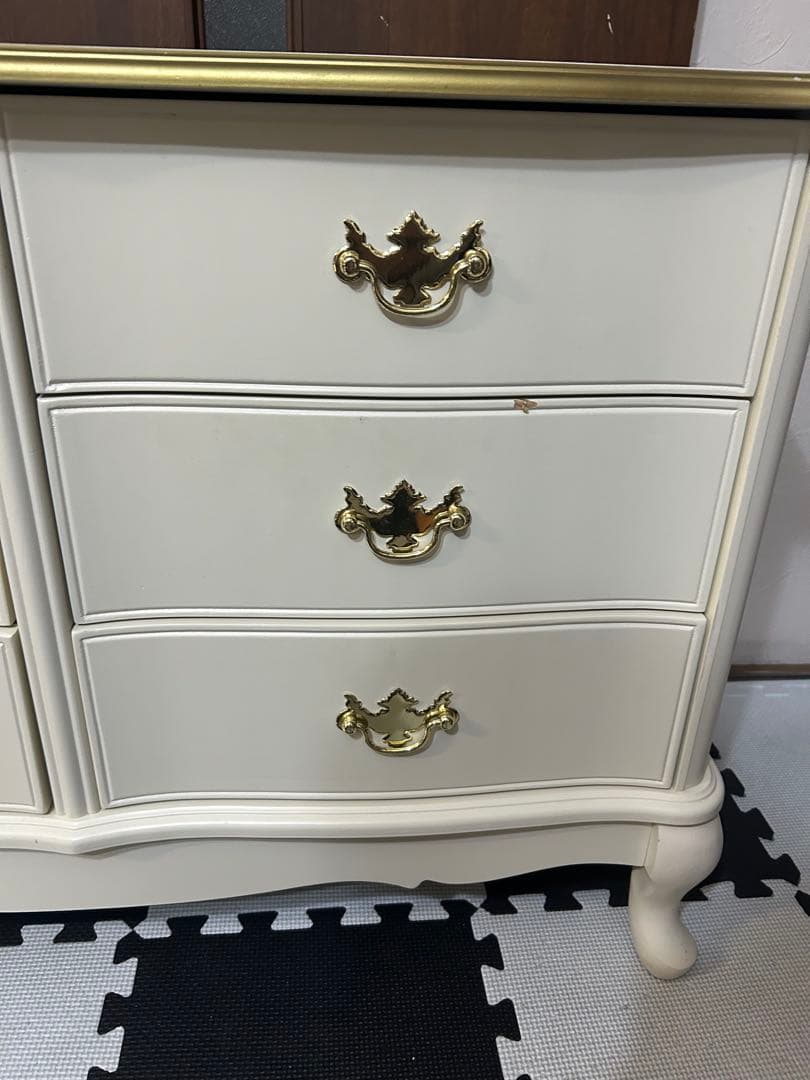 猫足キャビネット　サイドボード　チェスト　アンティーク　ヴィンテージ　姫家具