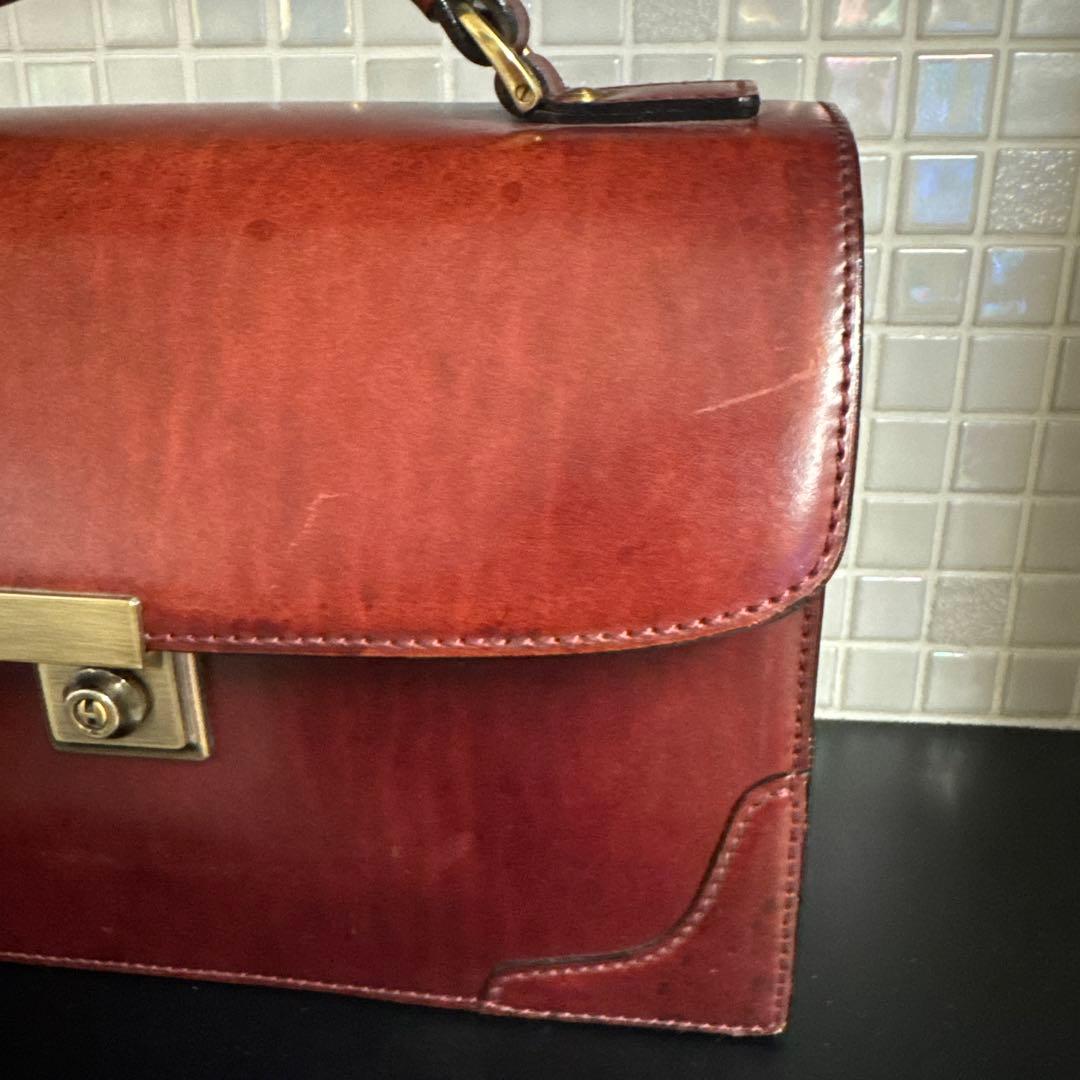 鞄いたがき　セカンドバッグ　ボルドー