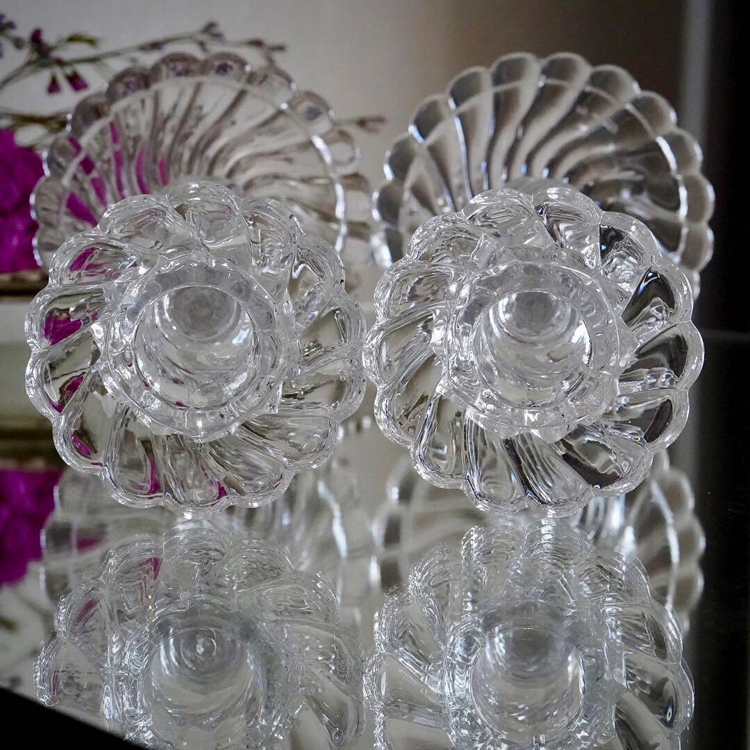 1890年オールドバカラBACCARATバンブー★キャンドルホルダー燭台ペア希少